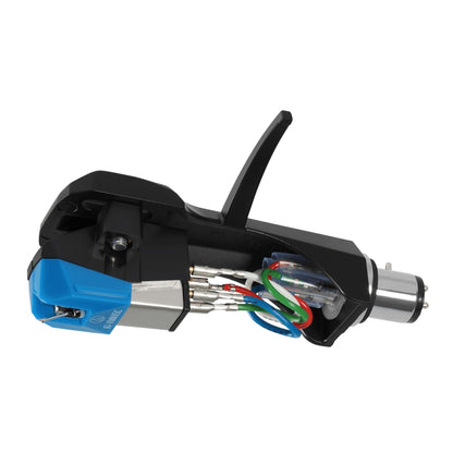 Audio Technica AT-VM95C/H Headshell/Dual Moving Magnet Cartridge Kit (Black/Blue
