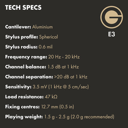 Testina Goldring (E3 Spr) Stilo Siper Ellittico