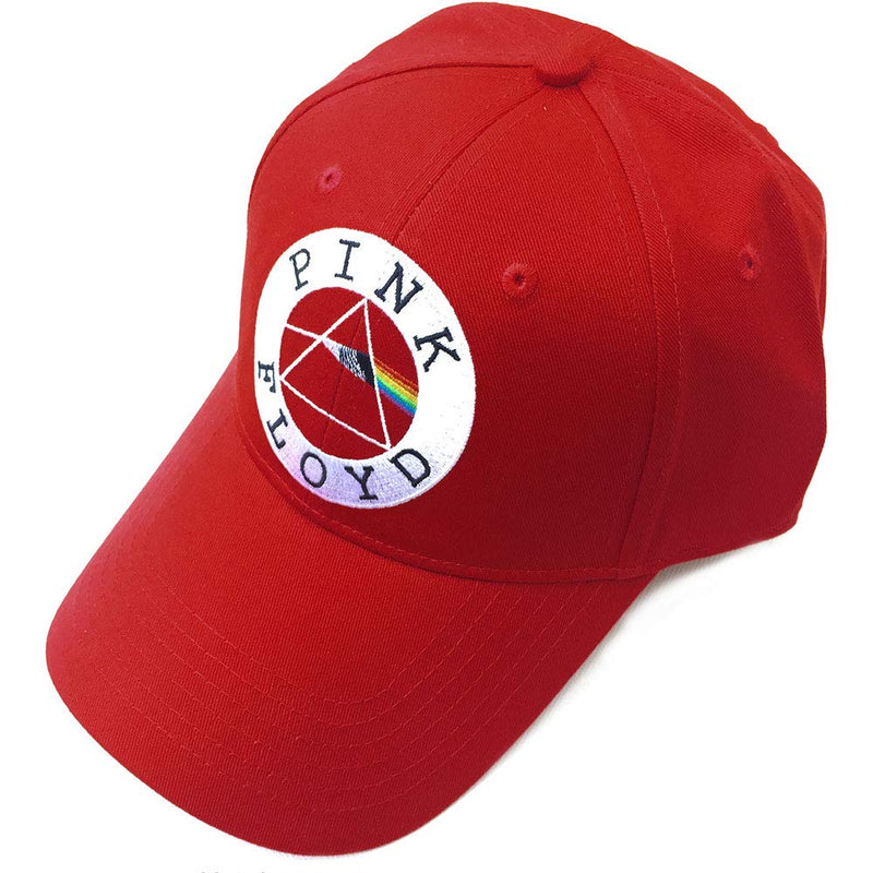 PINK FLOYD Unisex Adult Circle Logo Baseball Cap (One Size) (Red/White