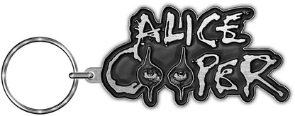 Alice Cooper Eyes Unisex Pendant Key Chain Silver Zinc Alloy