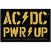 AC/DC PWR-UP Woven Standard Patch One size Black