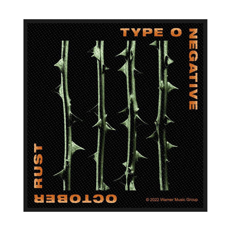 Men's Type O Negative October Rust Woven Patch Black, Black, One size