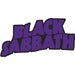 Black Sabbath Patch Logo Cut Out Official Purple One Size