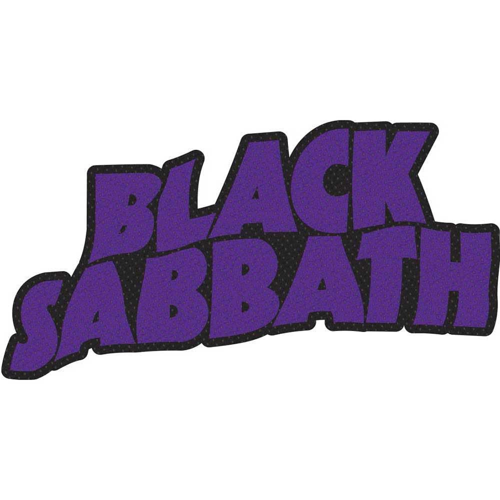 Black Sabbath Patch Logo Cut Out Official Purple One Size