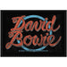 David Bowie Standard Patch Logo Official Black One Size