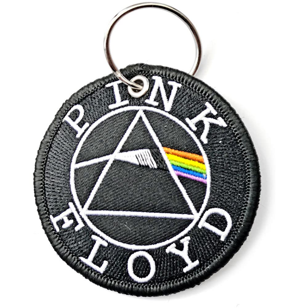 Pink Floyd Circle Logo Plastic Key Chain, Multi-colored, One size