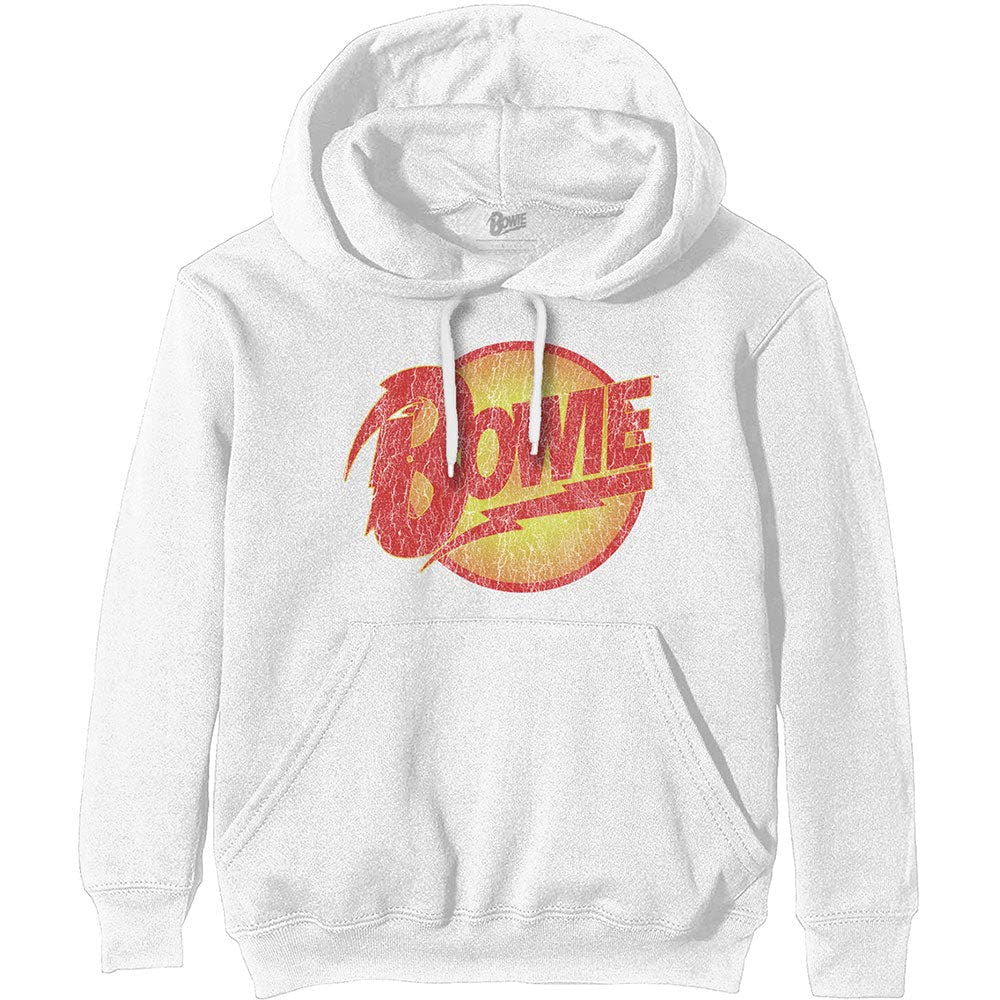 David Bowie Vintage Diamond Dogs Logo Hoodie Official Unisex