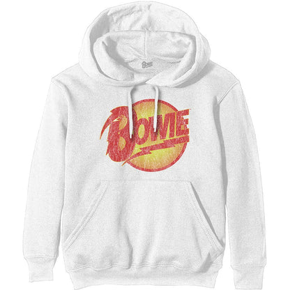 David Bowie Vintage Diamond Dogs Logo Hoodie Official Unisex