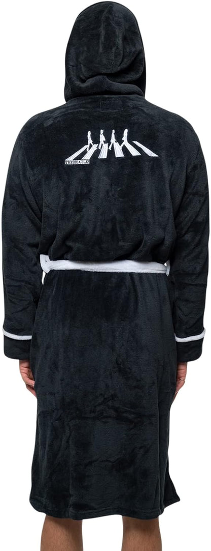 The Beatles Bathrobe Abbey Road Band Logo Official Black Unisex