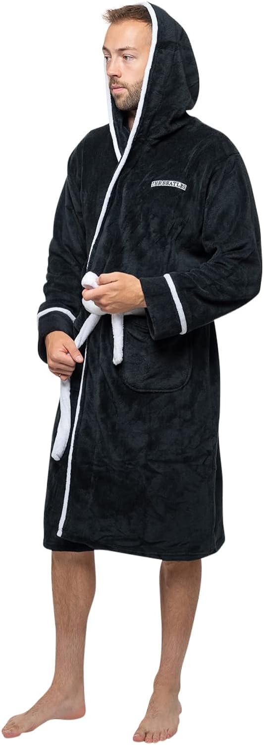 The Beatles Bathrobe Abbey Road Band Logo Official Black Unisex