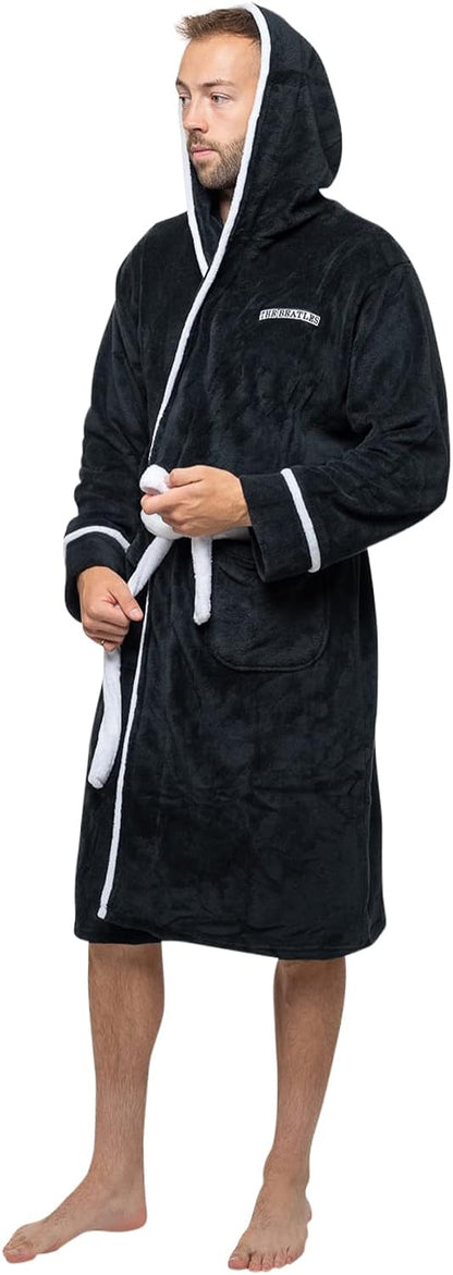 The Beatles Bathrobe Abbey Road Band Logo Official Black Unisex