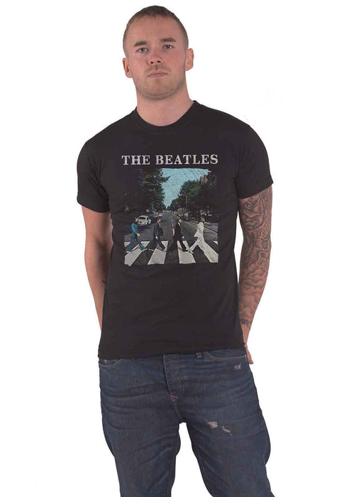 The Beatles Men's Abbey Road and Logo Short Sleeve