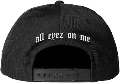 Tupac Baseball Cap 2pac All Eyez Official Black Snapback One Size
