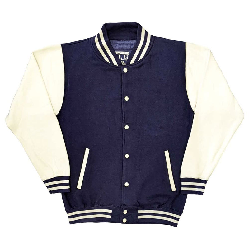 Rock Off officially licensed products Biggie Smalls Jacket Crown Logo Official Unisex Navy Blue Varsity XL