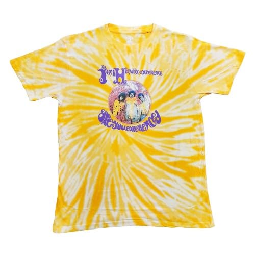 Jimi Hendrix Kids T Shirt are You Experienced New Official Yellow Dye Wash X-Small (3/4 Yrs) Yellow