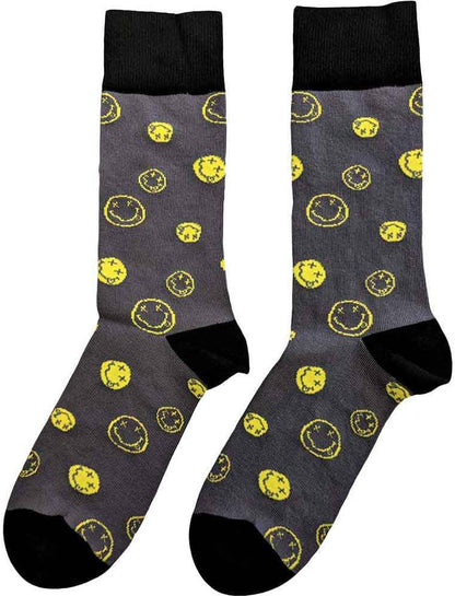 Rock Off officially licensed products Nirvana Ankle Socks One Size Grey