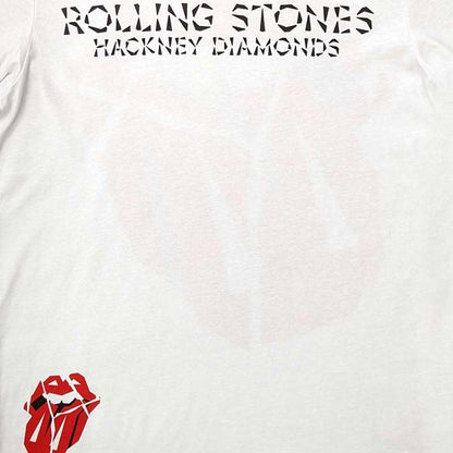 The Rolling Stones T Shirt Hackney Diamonds Lick Logo New Official Unisex Size M White
