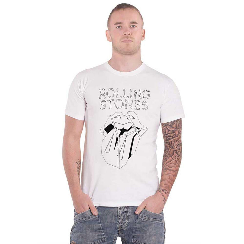 The Rolling Stones T Shirt Hackney Diamonds Tongue Outline Official White XL white