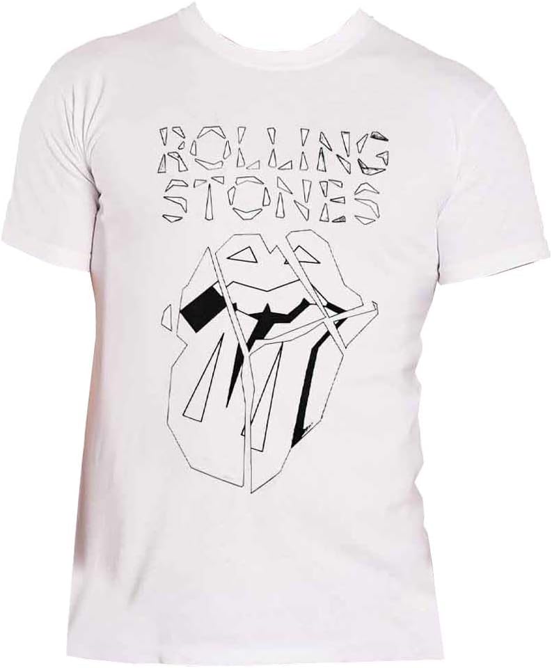The Rolling Stones T Shirt Hackney Diamonds Tongue Outline Official White XL white