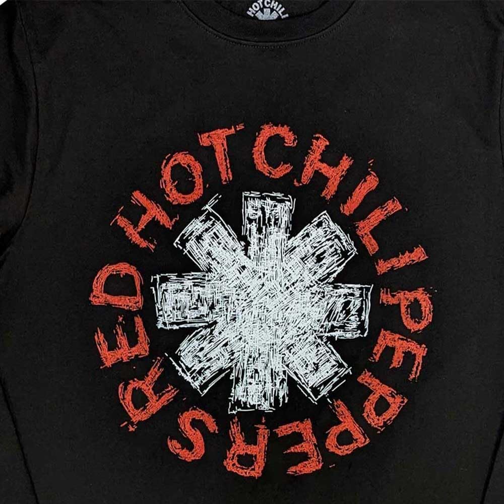 Rock Off officially licensed products Red Hot Chili Peppers Scribble Asterisk Sweatshirt