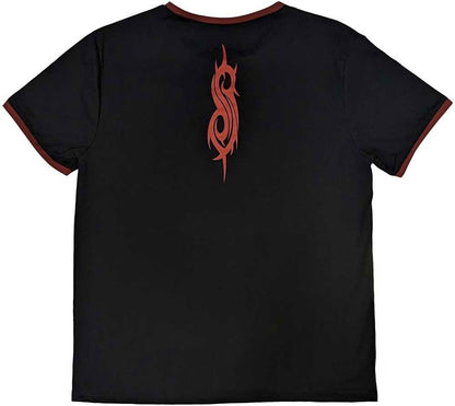 Rock Off officially licensed products Slipknot Band Logo Ringer T Shirt L Black