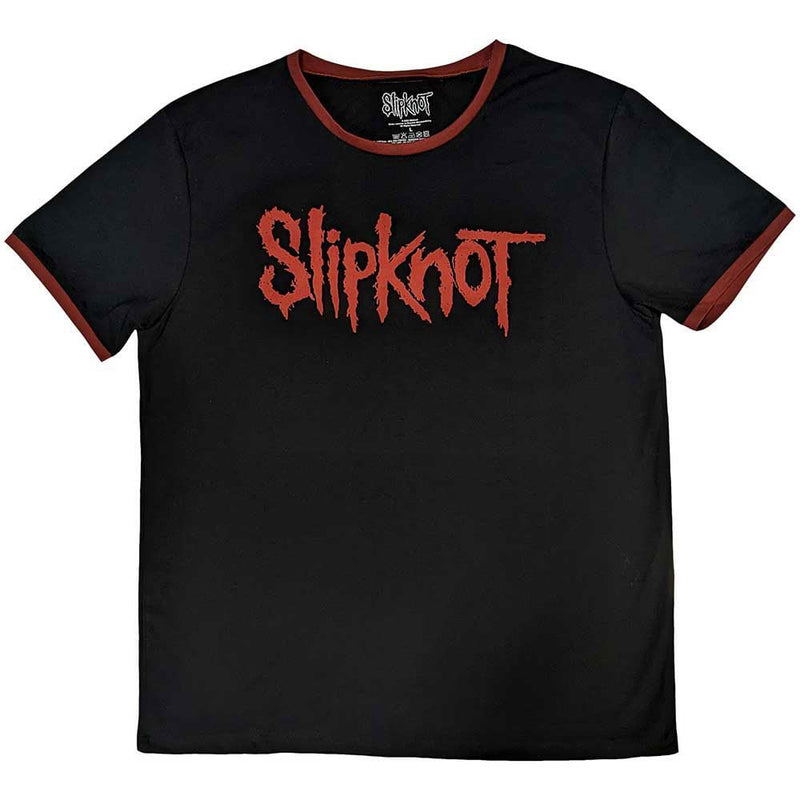 Rock Off officially licensed products Slipknot Band Logo Ringer T Shirt L Black