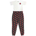 Pyjamas # X-Small Ladies Black, White # Classic Asterisk