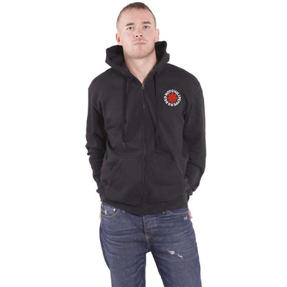 Rock Off officially licensed products Red Hot Chili Peppers Asterisk Zipped Hoodie M Black