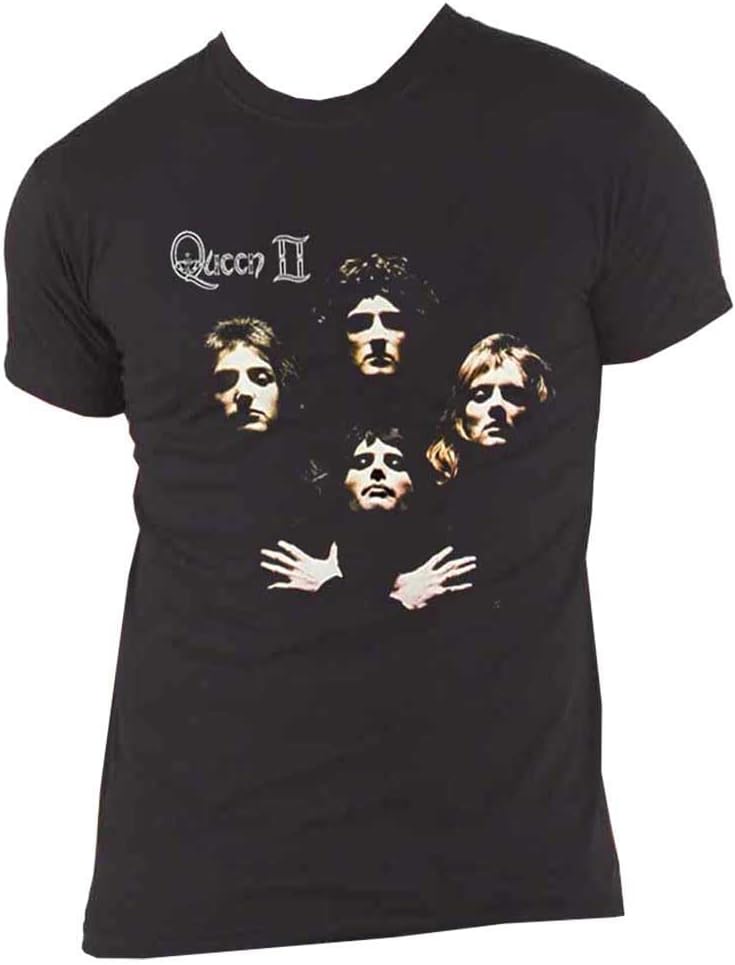Rock Off officially licensed products Queen Bo Rhap Classic Logo T Shirt M Black