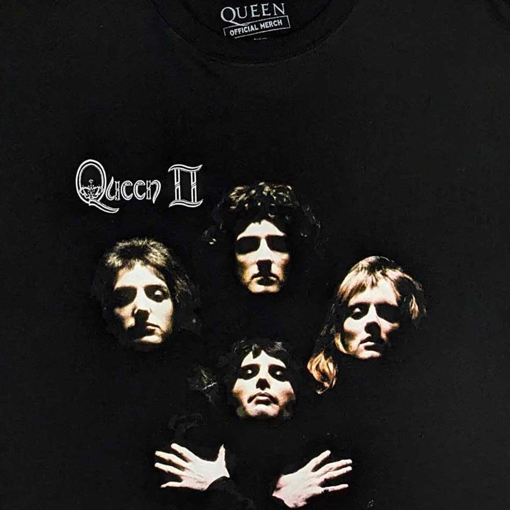 Rock Off officially licensed products Queen Bo Rhap Classic Logo T Shirt M Black