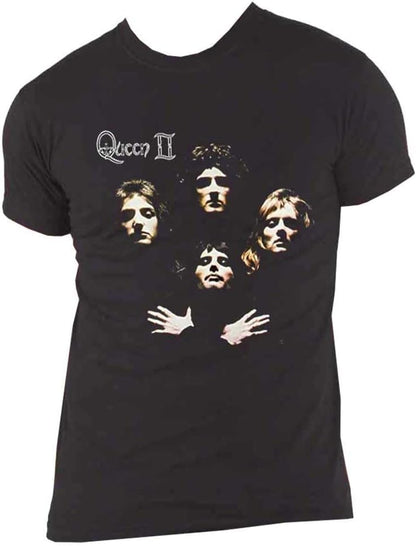Rock Off officially licensed products Queen Bo Rhap Classic Logo T Shirt XL Black