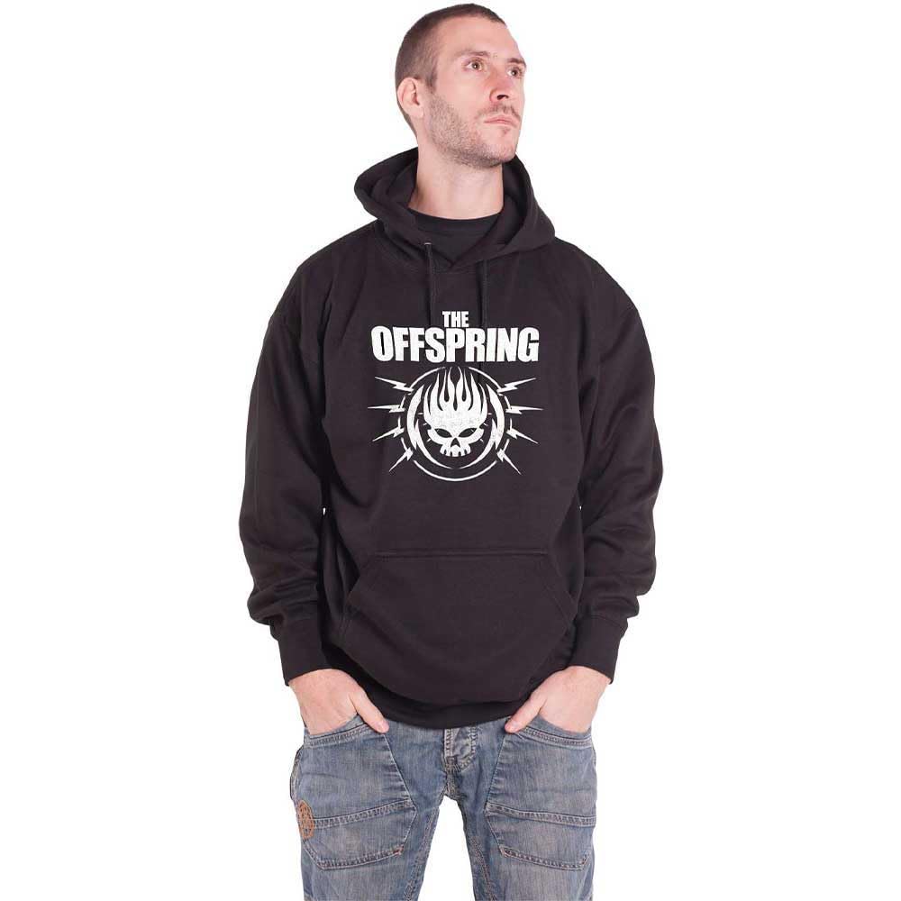 Rock Off officially licensed products The Offspring Bolt Band Logo Pullover Hoodie XL Black