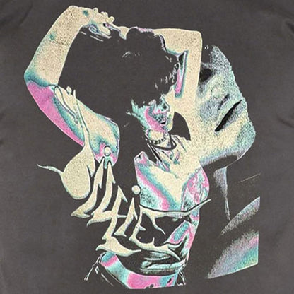 Rock Off officially licensed products Billie Eilish Portrait T Shirt L Charcoal