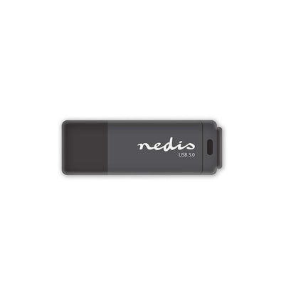 Nedis USB 3.0 Flash Drive 32 GB, Memory Stick with Reading 80 Mbps & Writing 9 Mbps Speed, Black