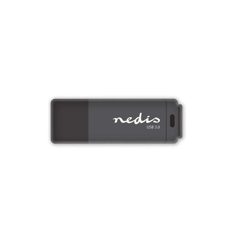 Nedis USB 3.0 Flash Drive 32 GB, Memory Stick with Reading 80 Mbps & Writing 9 Mbps Speed, Black