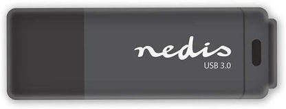 Nedis USB 3.0 Flash Drive 32 GB, Memory Stick with Reading 80 Mbps & Writing 9 Mbps Speed, Black