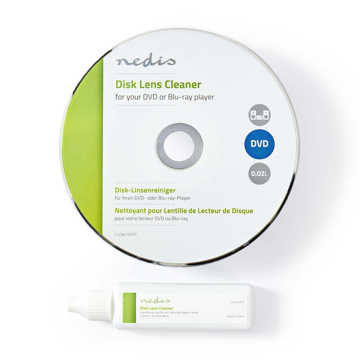 Pulisci Lente + Detergente (20 Ml) Lettore Blu Ray E DVD