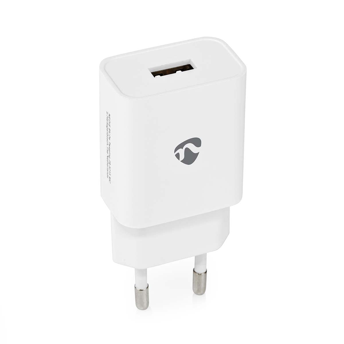 NEDIS Netzladegerät 12 W 1x 2.4 A A - Anzahl der Ausgänge: 1x USB-A, Kein Kabel im Lieferumfang enthalten, Single Volt