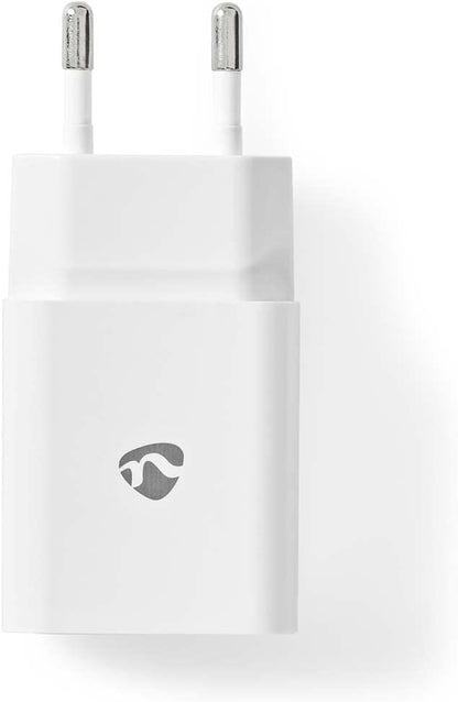NEDIS Netzladegerät 12 W 1x 2.4 A A - Anzahl der Ausgänge: 1x USB-A, Kein Kabel im Lieferumfang enthalten, Single Volt