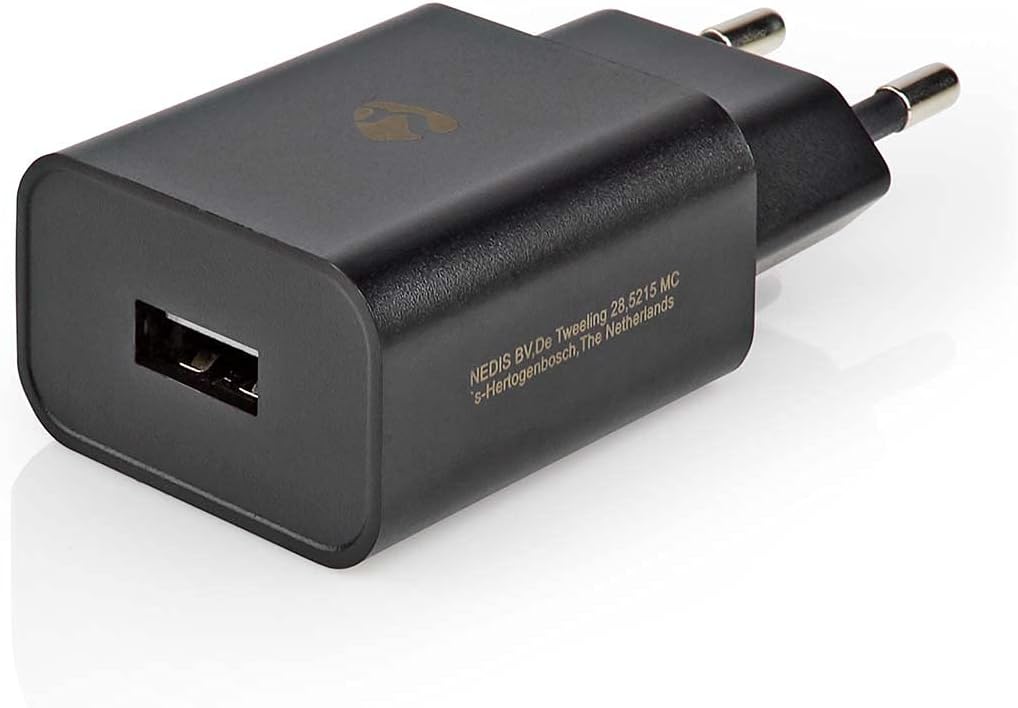 NEDIS Netzladegerät 12 W 1x 2.4 A A - Anzahl der Ausgänge: 1x USB-A, Kein Kabel im Lieferumfang enthalten, Single Volt