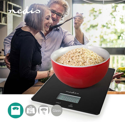 Bilancia Da Cucina Digitale Vetro Nero