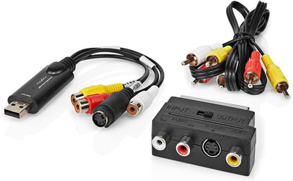 Grabber Video Usb 2.0, Cavo Scart, Cavo S-Video