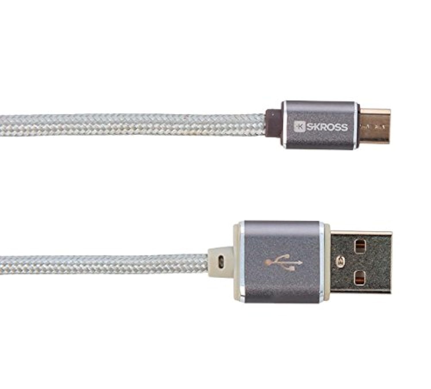 SKROSS Charge Sync Charging Cable Silver One Size
