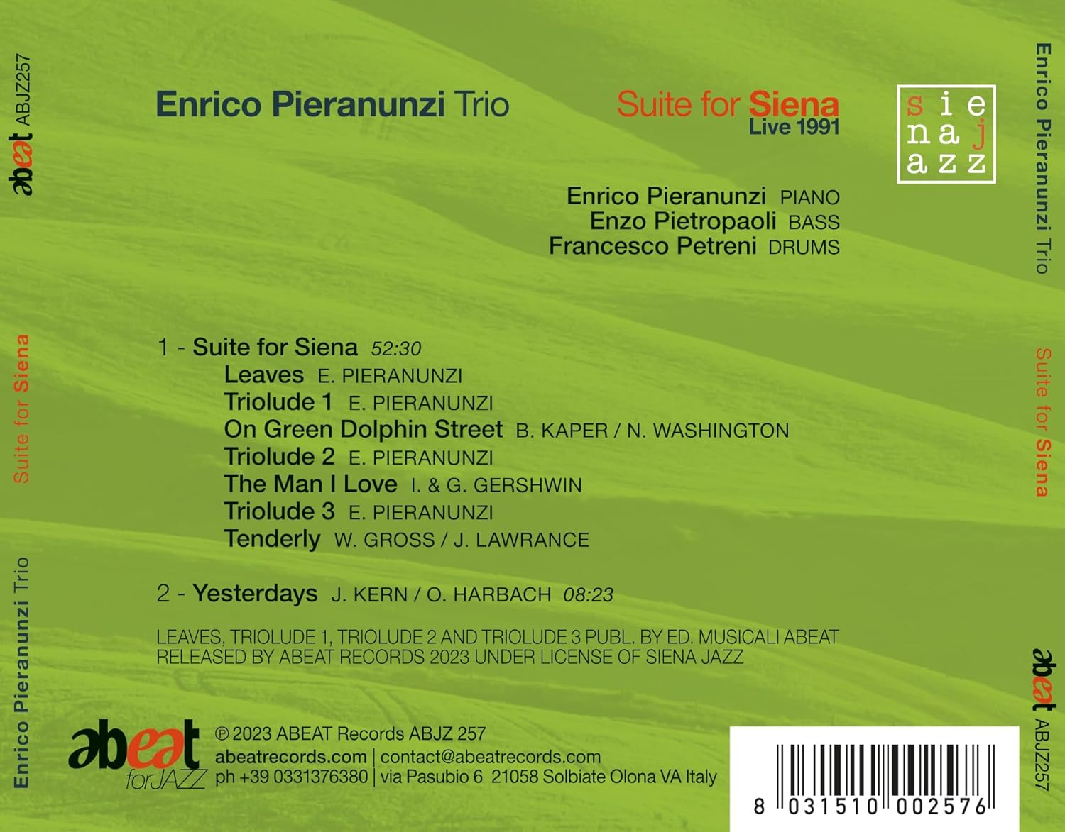 Suite For Siena (Live 1991)