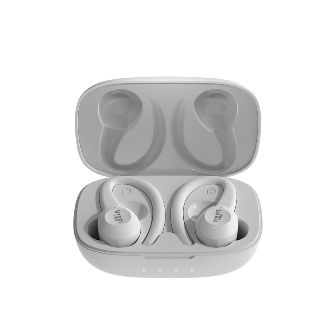 Vieta Pro #Sweat Sports In-Ear Headphones White Bluetooth 5.0 IXP7 Touch Panel
