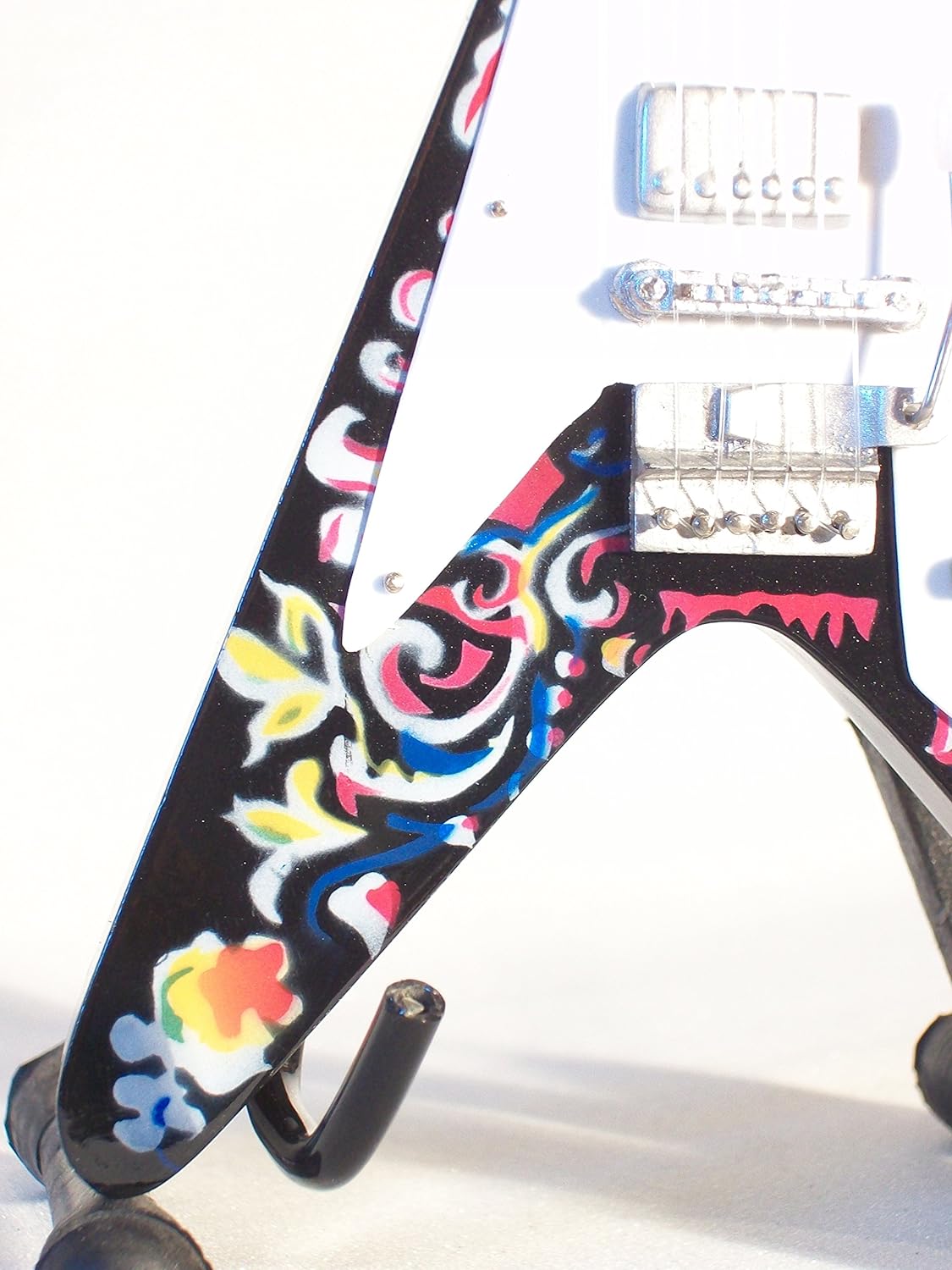 Mini Chitarra Da Collezione Replica In Legno - J.Hendrix - Psychedelic F. V