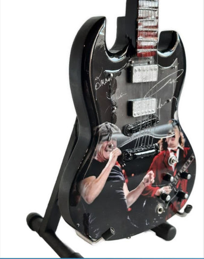 Mini Chitarra Da Collezione Replica In Legno
