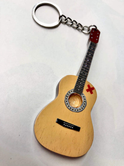 Portachiavi in Legno Forma Chitarra Mod. Exclusive - ed Sheeran