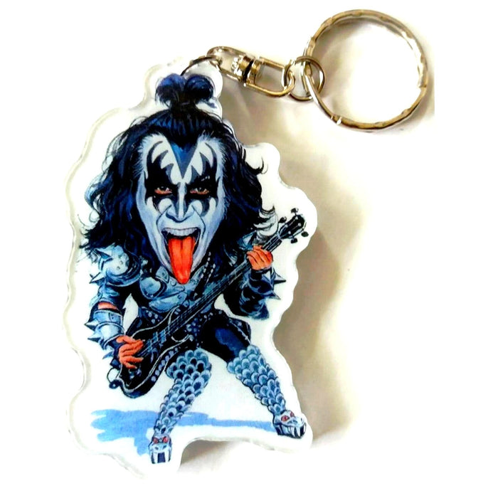 Music Legends Caricature Acrylic Keyring - Gene Simmons - Kiss