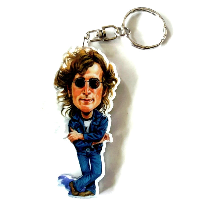 Music Legends Caricature Acrylic Keyring - John Lennon - The Betales